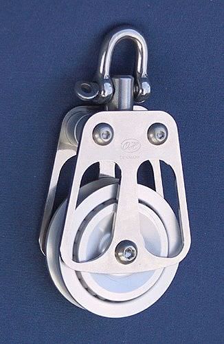 Bozzello singolo - 711303 - OH MARINE EQUIPMENT - con girella / con cuscinetto a sfere / ø máx. cima: 30 mm