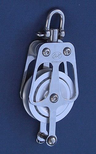 Bozzello singolo - 711304 - OH MARINE EQUIPMENT - con girella / con arricavo / con cuscinetto a sfere
