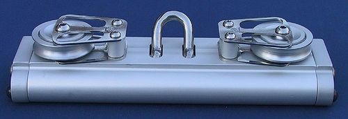 Carrello di scotta per randa - OH MARINE EQUIPMENT - a pulegge fisse / su cuscinetti a sfera / con grillo pivotante