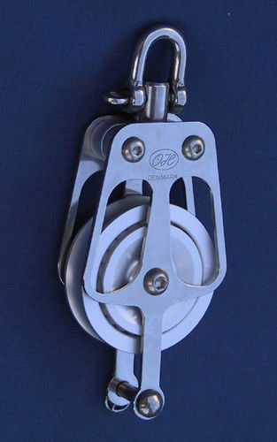 Bozzello singolo - 710504 - OH MARINE EQUIPMENT - con girella / con arricavo / con cuscinetto a sfere