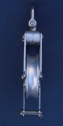 Bozzello singolo - 710604 - OH MARINE EQUIPMENT - con girella / con arricavo / con cuscinetto a sfere