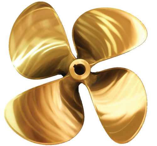 Elica per barca - CompuQuad 4B - Austral Propeller - a passo fisso / albero dell'elica / 4 pale