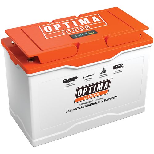 Batteria marina - ORANGETOP™ Q31M-DC150 - Optima Batteries - 12,8 V / litio / con sistema di gestione della batteria integrato