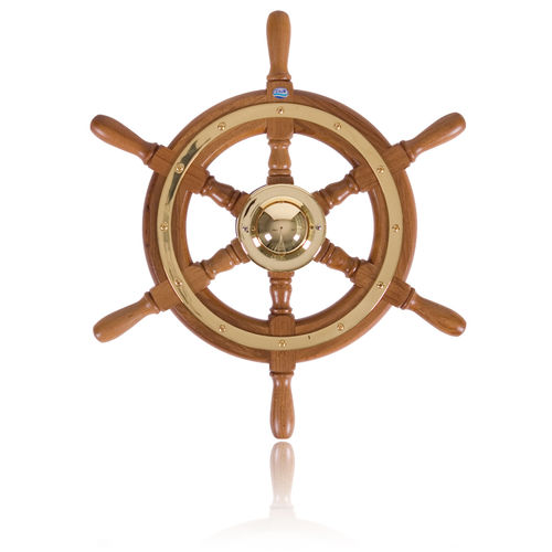 Volante per barca a motore in teak - 01 - Stazo marine equipment bv - classico
