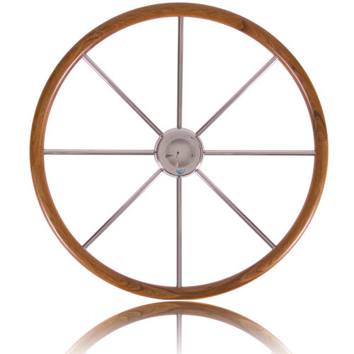 Volante per barca a motore in teak - 13 - Stazo marine equipment bv - classico