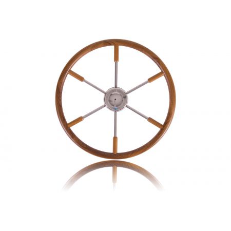Volante per barca a motore in teak - 20 - Stazo marine equipment bv - classico