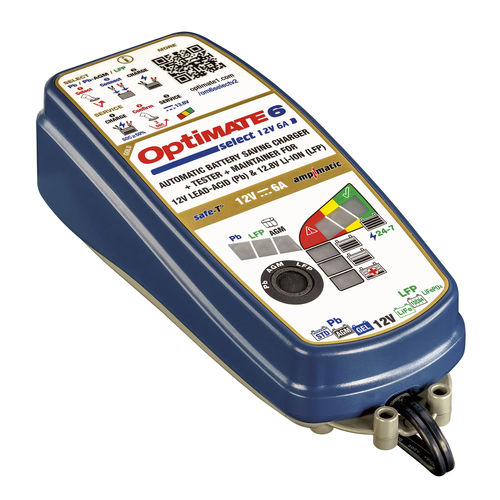 Caricatore di batteria - OPTIMATE 6 - TecMate International - marino / intelligente / a tenuta stagna
