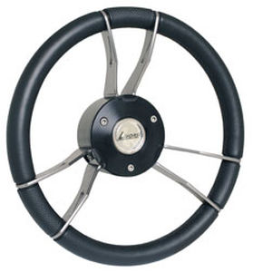Volante per barca a motore in alluminio - GWBAS - Livorsi Marine - rivestito con vernice poliuretanica / racing