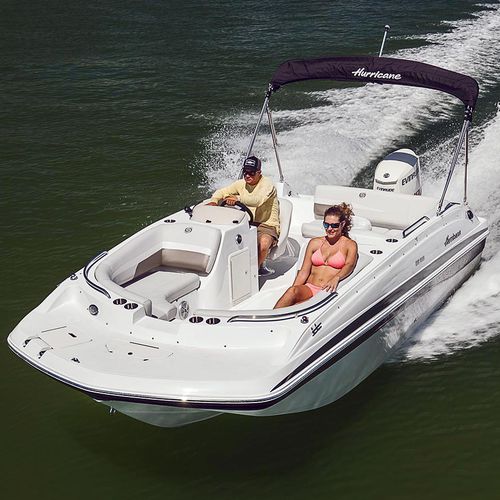 Deck boat fuoribordo - SS 188 OB - Hurricane - da wakeboard / max. 10 persone / con prendisole