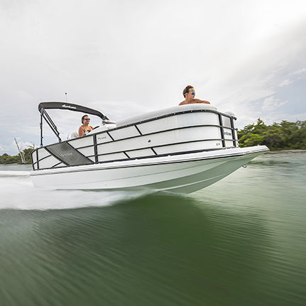 Pontoon boat fuoribordo - FD 216 OB - Hurricane - da pesca sportiva / max. 10 persone