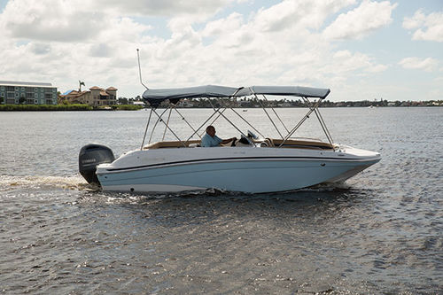 Deck boat fuoribordo - SS 218 OB - Hurricane - da wakeboard / max. 12 persone / con prendisole