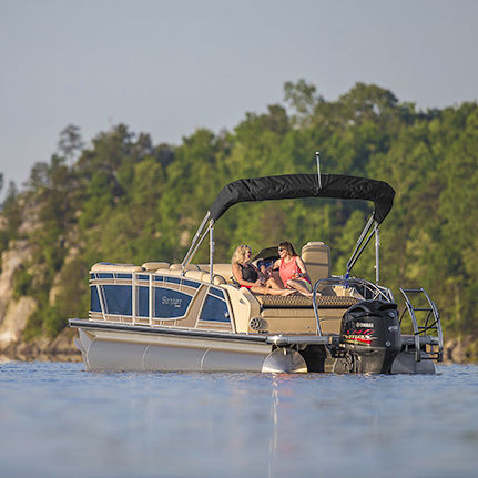 Pontoon boat fuoribordo - 2500 EL - Sanpan - tri-tube / max. 15 persone