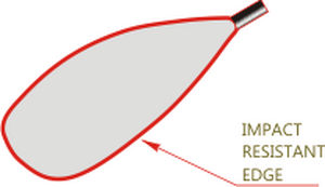Pagaia per kayak - POLO KINETIC - Braca-sport - da polo / asimmetrica / singola