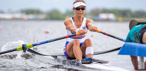 Barca da canottaggio da regata - COBRA - Wintech Racing - skiff