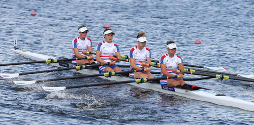 Barca da canottaggio da regata - MEDALIST - Wintech Racing - quattro di coppia