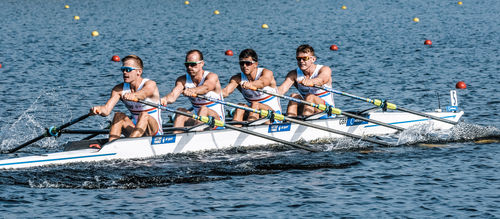 Barca da canottaggio da regata - F11 - Filippi - quattro di coppia