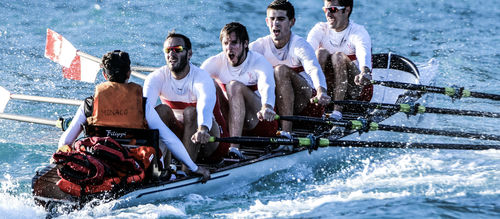 Barca da canottaggio da regata - F82 - Filippi - quattro di coppia / con timoniere