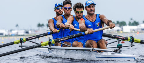 Barca da canottaggio da regata - F40 - Filippi - da competizione / quattro di coppia