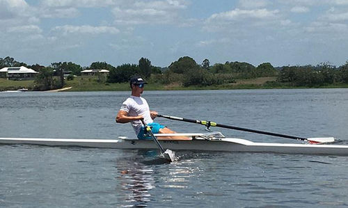 Barca da canottaggio da regata - INITIATOR - Sykes - skiff