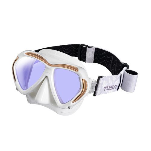 Maschera di immersione doppio vetro - M2001SQD - Tusa - anti-UV / antiriflesso / per immersione subacquea professionale