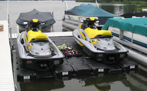 Pontile modulare - PWC - Jet dock - galleggiante / per ormeggio a secco di jet-ski / per marina