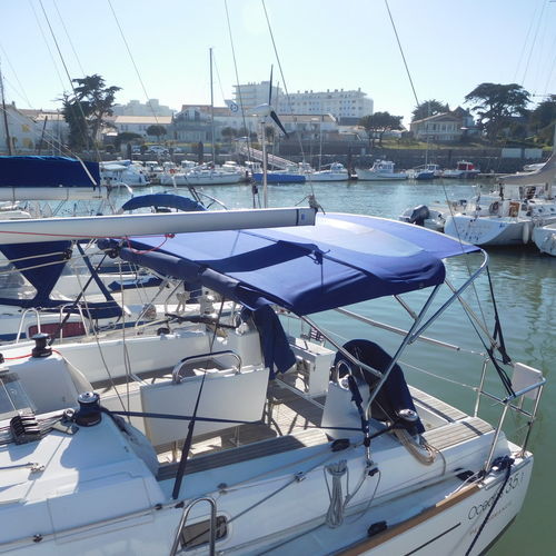 Tendalino parasole per barca - NVequipment - per barca a vela / per cabina di pilotaggio / con struttura in acciaio inossidabile