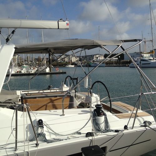 Tendalino parasole per barca a vela - NVequipment - per cabina di pilotaggio / con struttura in acciaio inossidabile