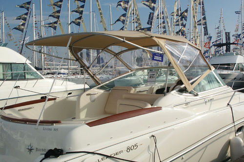 Capote di tuga per barca - Horizon Sprayhood - NVequipment - per cabina di pilotaggio / con struttura in alluminio / trasparente
