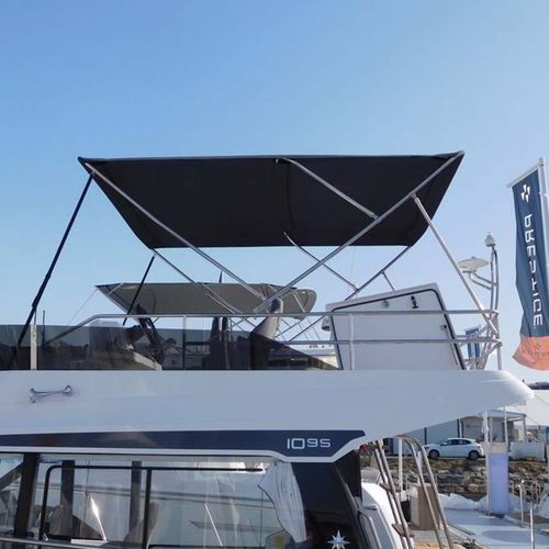 Tendalino parasole per barca - fly  - NVequipment - per cabina di pilotaggio / con struttura in acciaio inossidabile