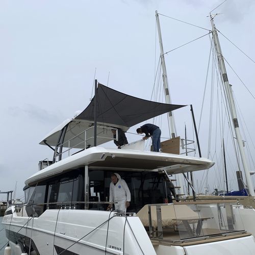 Tenda a vela per barca a motore - front-rear - NVequipment