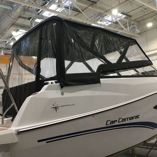 Capote di tuga per barca - FULL SPRAYHOOD - NVequipment - per cabina di pilotaggio / con struttura in acciaio inossidabile