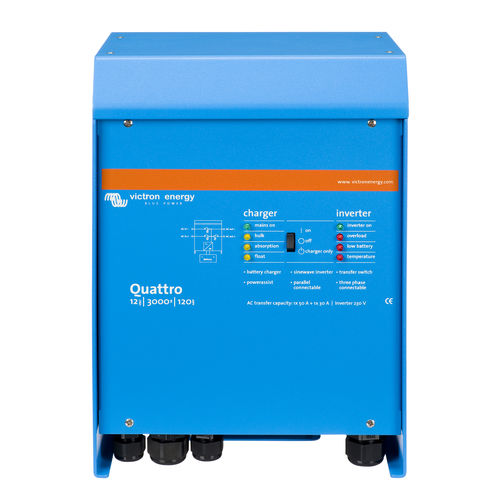 Convertitore-caricabatteria di tensione - Quattro - Victron Energy - AC / AC / marino