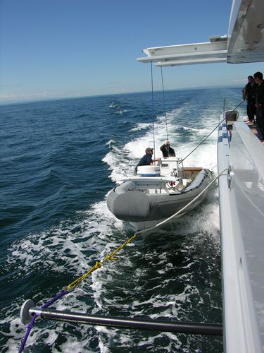 Gruetta per yacht - SL-DEX - Nautical Structures - idraulica / telescopica / da soffitto