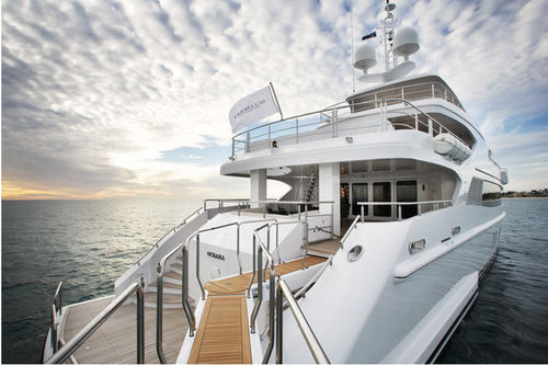 Passerella per yacht - SINGLE - Nautical Structures - telescopica / girevole / idraulica