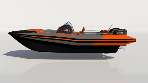 Gommone fuoribordo - 6.8m  - Hysucat - bimotore / RIB / con console centrale