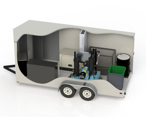 Pulitrice per cisterne di nave - Trailer - AXI International - portatile