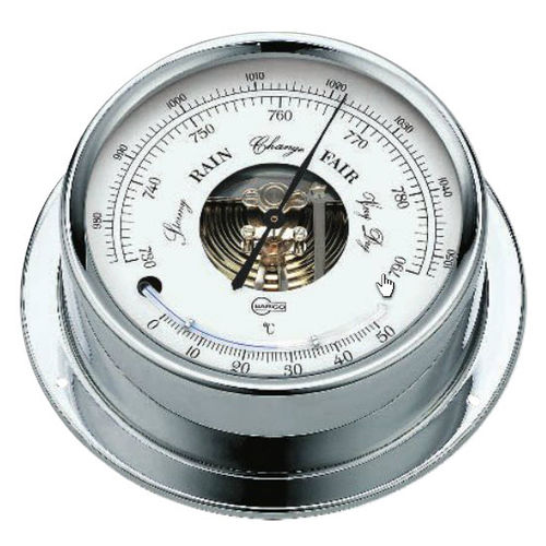 Barometro analogico - 186.1CR - Barigo - in ottone / in cromo / bianco