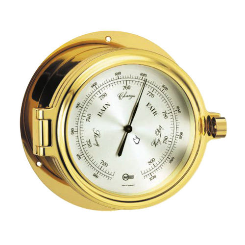 Barometro analogico - 1485MS - Barigo - in ottone / bianco