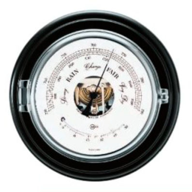 Barometro analogico - 1586CR - Barigo - in ottone / in cromo / bianco