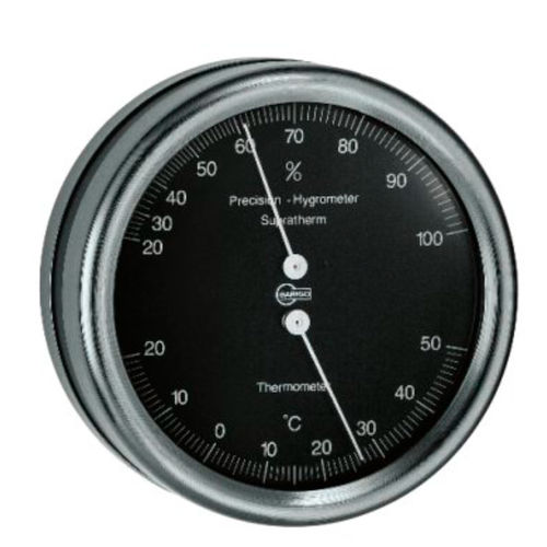 Termometro analogico - 829 - Barigo - igrometro / in acciaio inossidabile / °C