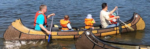 Canoa canadese - OJIBWA - Gatz Kanus - 4 posti / per adulto / nera