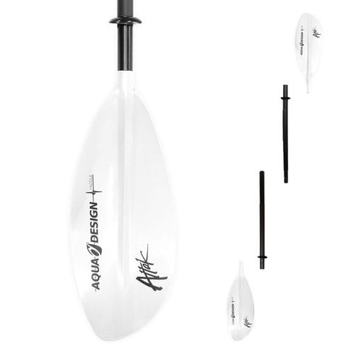 Pagaia per kayak - ATTAK 4 - AQUADESIGN - da turismo / asimmetrica / doppia