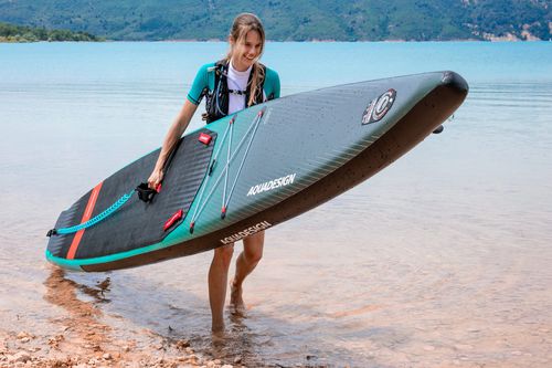 SUP gonfiabile - FIRST  - AQUADESIGN - da escursione / da race / livello esperto