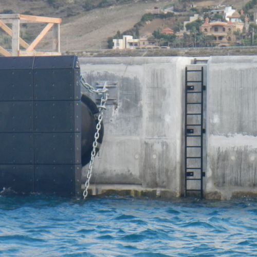 Scaletta per pontile - LFE  - Trelleborg Marine and Infrastructure - fissa / di emergenza / manuale