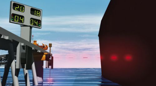 Sistema d'ormeggio automatico per nave - SmartDock® Laser - Trelleborg Marine and Infrastructure - per terminale portuario