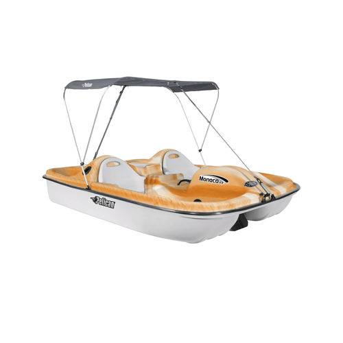 Pedalò 4 posti - Monaco DLX Angler - Pelican International - blu / arancione / per la pesca