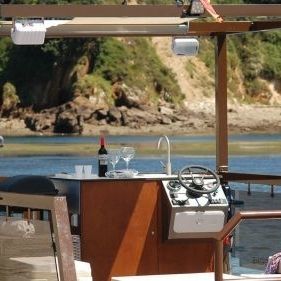 Pontoon boat fuoribordo - M600 - MOGGARO ALUMINIUM YACHTS - elettrico / in alluminio / max. 12 persone