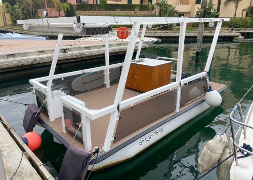 Pontoon boat fuoribordo - M500 - MOGGARO ALUMINIUM YACHTS - in alluminio / max. 8 persone