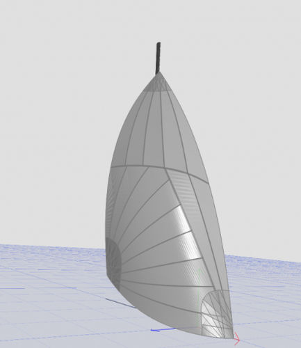 Spinnaker asimmetrico - 2215 - NENUPHAR - per deriva / triradiale