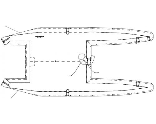 Telone di protezione per multiscafo sportivo - 30238 - NENUPHAR - in PVC / da Hobie Cat 18